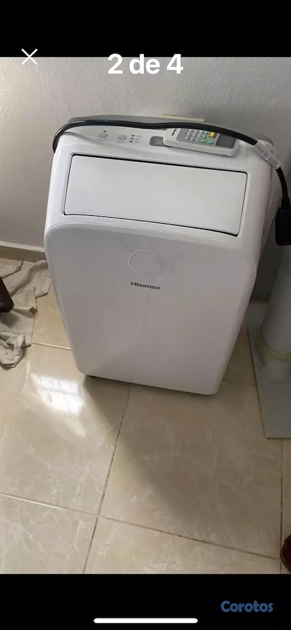 aires acondicionados y abanicos - Aire acondicionado portátil  blanco 12 BTW. Trabaja con luz 110 y 220  1