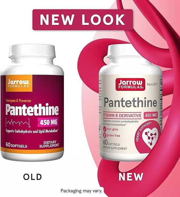 Salud y Equipamiento Médico - Pantethine 450mg 60caps Jarrow - U - Unidad A $3815 2