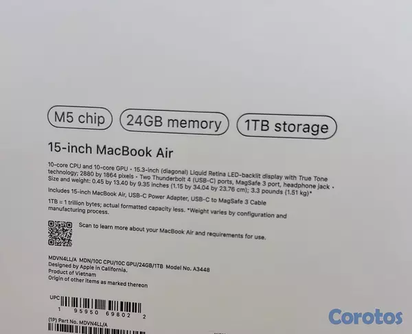 computadoras y laptops - MacBook Air 2026 con Chip M5 – 13.6” & 15”  3