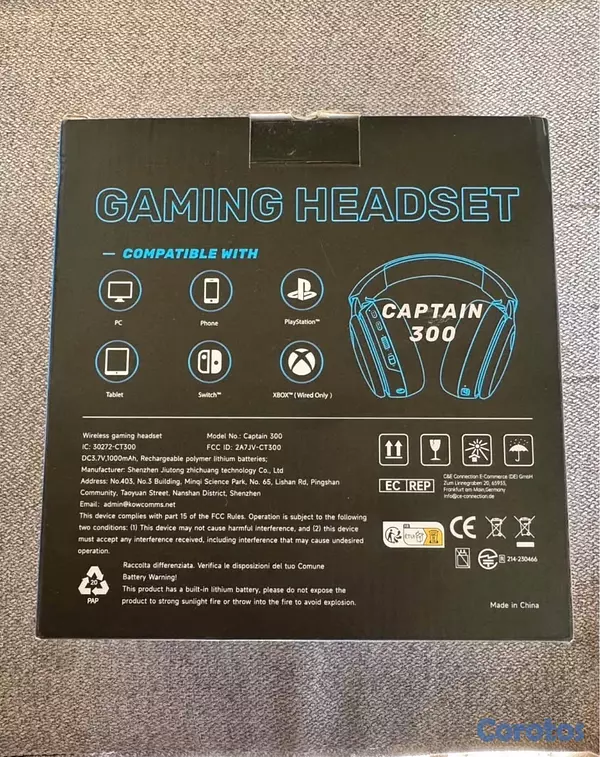 camaras y audio - Auriculares gaming inalámbricos Captain 300 / Gtheos 2