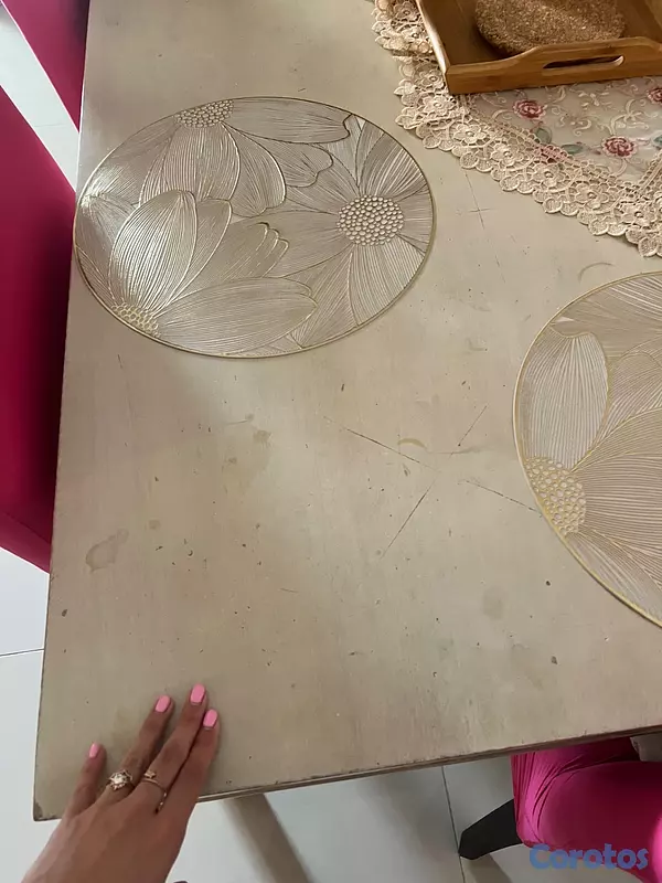 decoración y accesorios - Comedor de 6 personas grande. 6 sillas  5