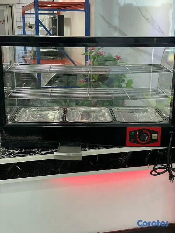 equipos profesionales - Vitrina exhibidora mostrador caliente de comida de 3 niveles 36 pulgadas 2