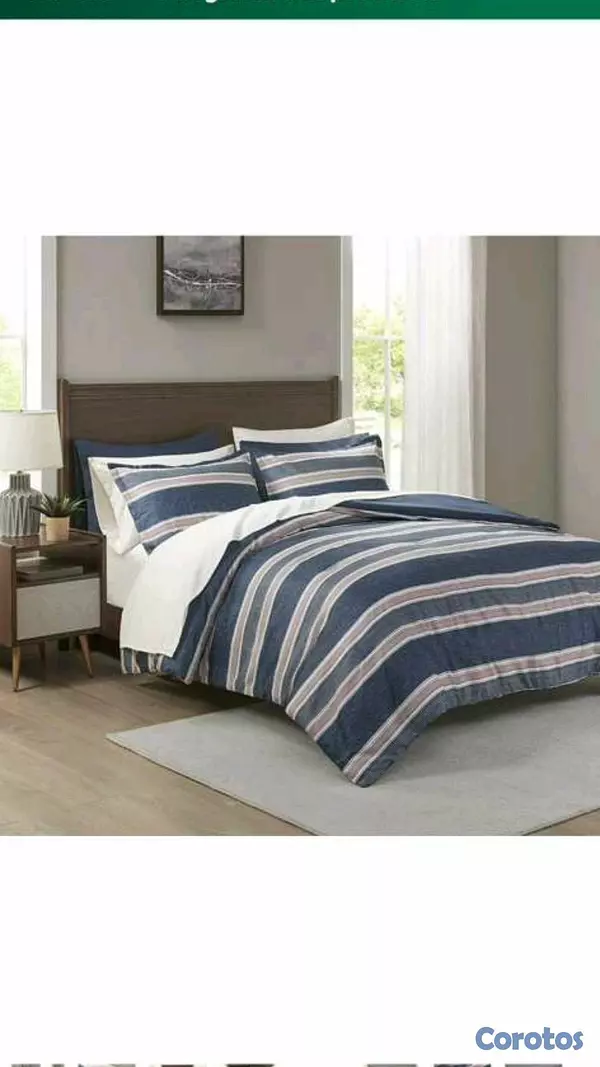 decoración y accesorios - Set de Colchas Queen Importados, Nuevos en su Empaque  5