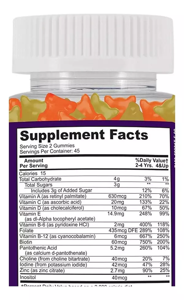 Salud y Equipamiento Médico - Multivitaminico Niños 90 Gomas 2