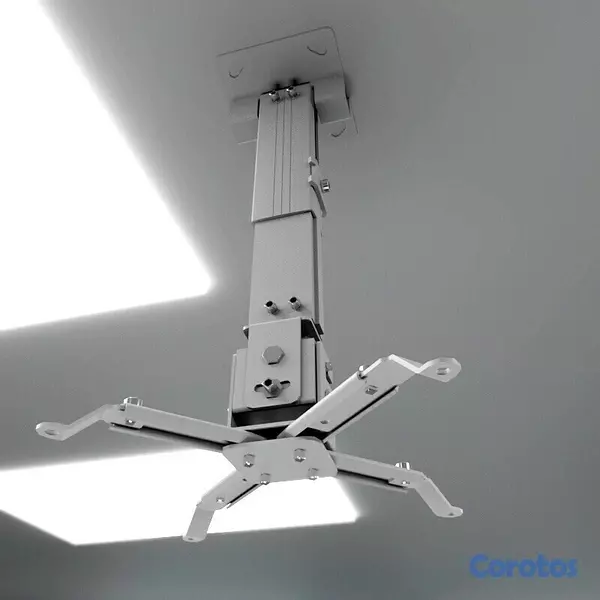 accesorios para electronica - SOPORTE PARA PROYECTOR KLIPX BLANCA DE TECHO DESDE 280MM HASTA 350MM DIAGONAL 2