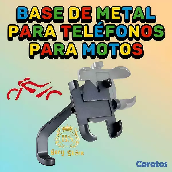 accesorios para vehiculos - 🎀 SOPORTE PARA CELULAR PARA MOTO | SOPORTE DE METAL PARA CELULAR PARA MOTO |  4