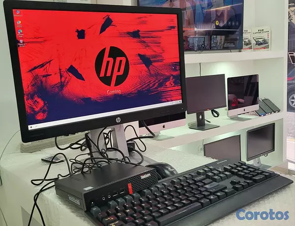computadoras y laptops - Combo Monitor 24 Pulg Cpu lenovo Core i7 7ma Gen Ram 8gb ddr4 Disco 256gb SSD  1