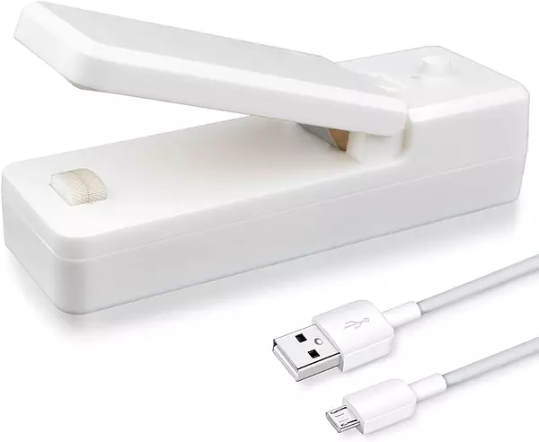 accesorios para electronica - Mini máquina selladora portátil de carga USB para fundas bolsas plasticas 3