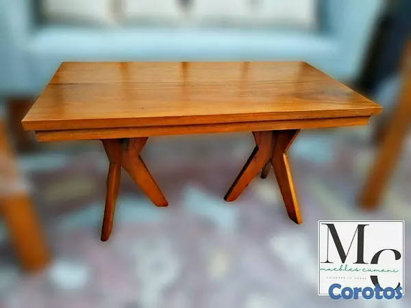 muebles y colchones - Juego de Muebles y sillas angelica madera de caoba comteporaneo tapizado  3