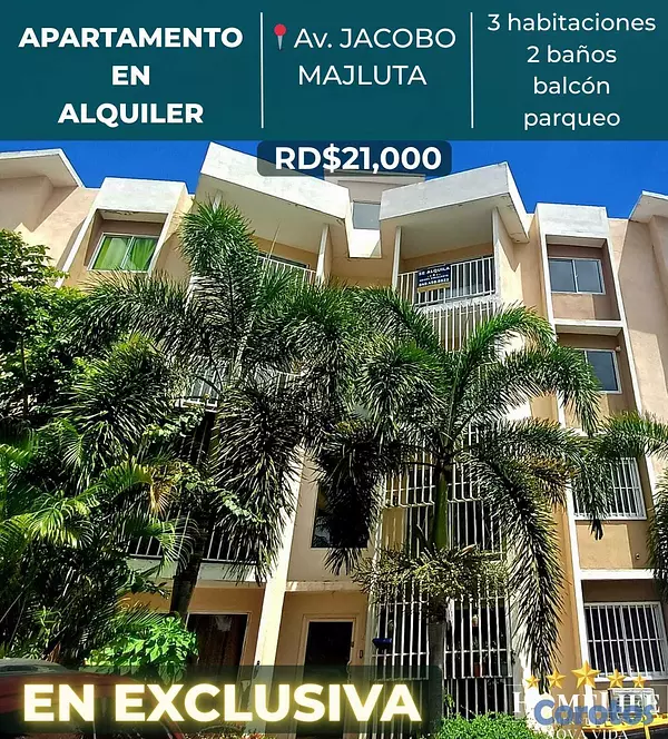 apartamentos - Apartamento en Alquiler Avenida Jacobo Majluta  1