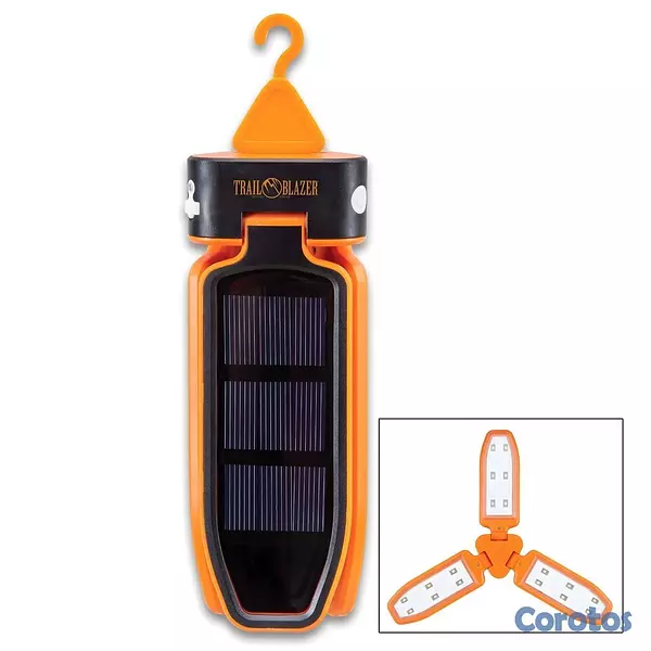 herramientas, jardines y exterior - Linterna Solar LED Plegable – Camping, Senderismo, 3
