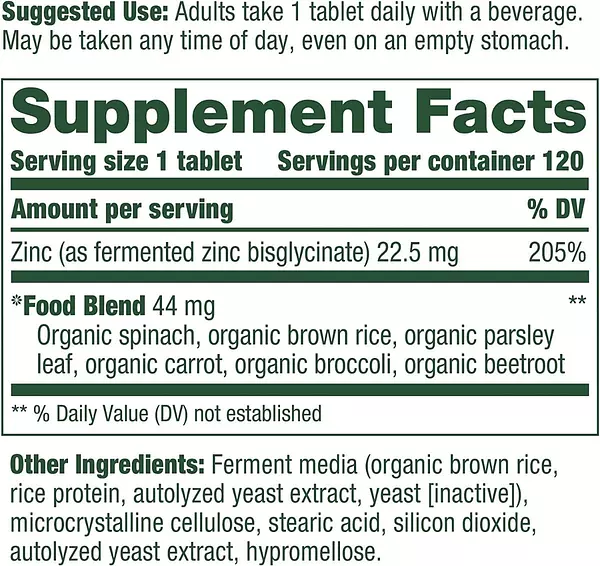Salud y Equipamiento Médico - Zinc 120 Cap 44 Mg  Megafood 2