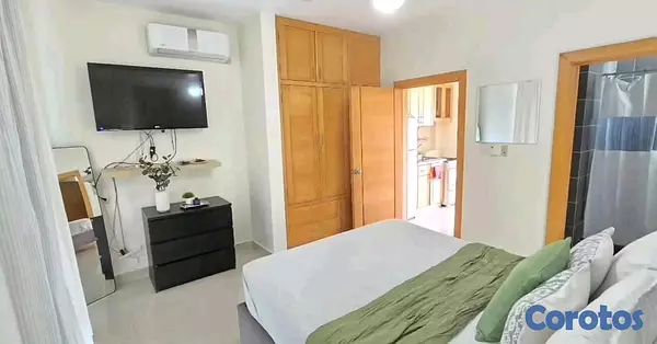 apartamentos - estudio amueblado 4to piso atrás de unión médica Santiago  3