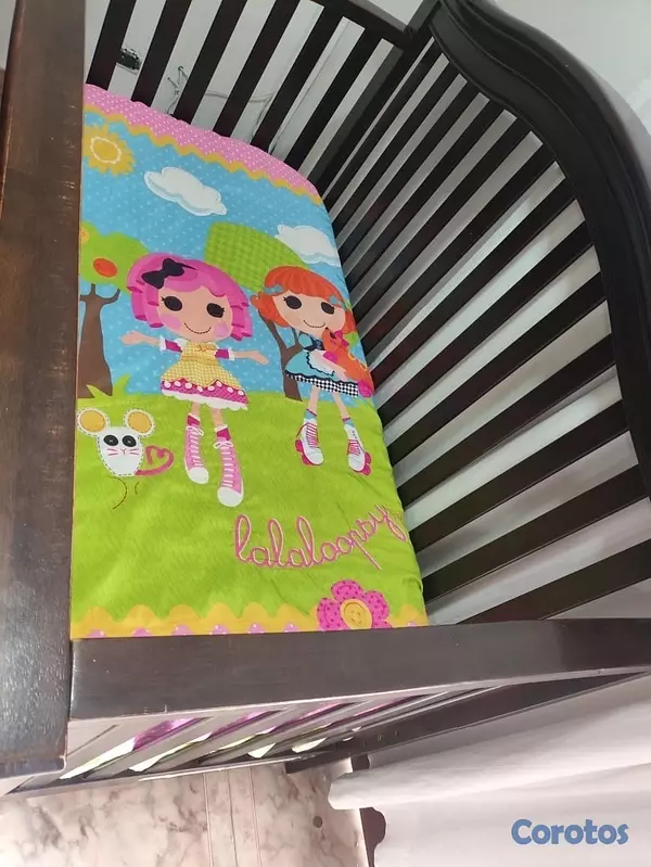 muebles - Cuna para niños de 0 hasta 7 años madera caoba precio negociable  2