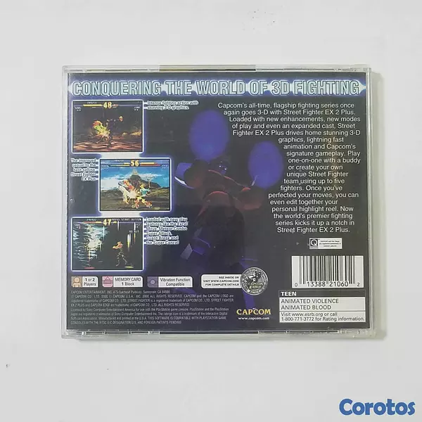 consolas y videojuegos - Street Fighter EX2 Plus de PlayStation 1 COMPLETO 2