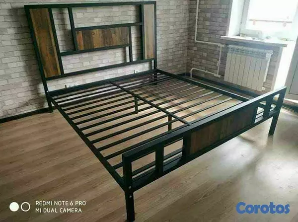 muebles y colchones - base de cama en hierro galvanizado 2