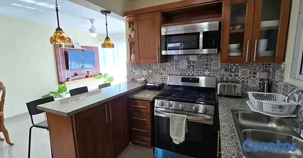 apartamentos - 6to piso amueblado con derecho azotea villa olga  6