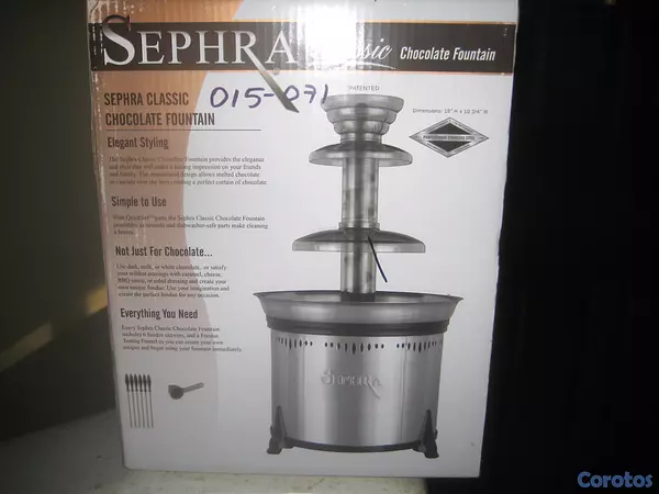 decoración y accesorios - AUTÉNTICA MÁQUINA SEPHRA, PARA FUENTE DE CHOCOLATE 4