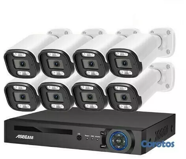 camaras y audio - kit de 8 camara de seguridad jnice color vu vision nocturna a color 1