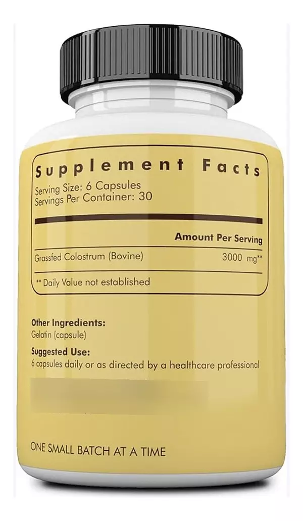 Salud y Equipamiento Médico - Calostro 500 Mg - 180 Capsulas - U - Unidad A $3055 2