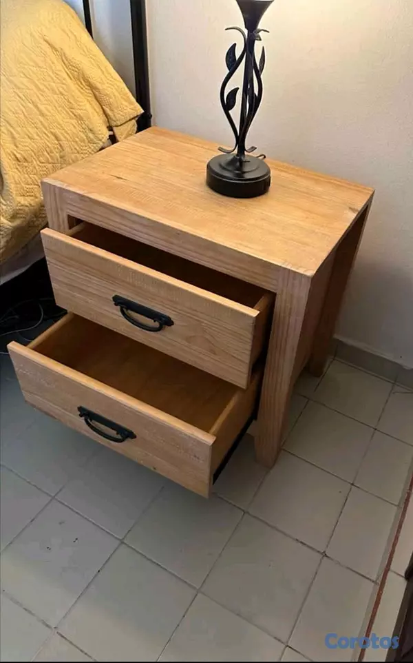 muebles y colchones - Juego de muebles para habitación: gavetero, espejo y 2 mesitas de noche
 4