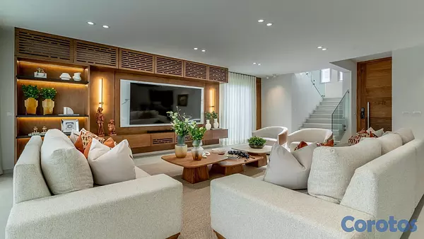 casas vacacionales y villas - En Venta Villa amueblada de 3 habitaciones en Playa Nueva Romana 4