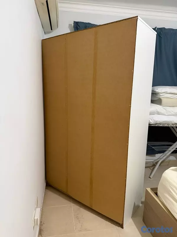 decoración y accesorios - Closet IKEA blanco con espejo – Buen estado 4