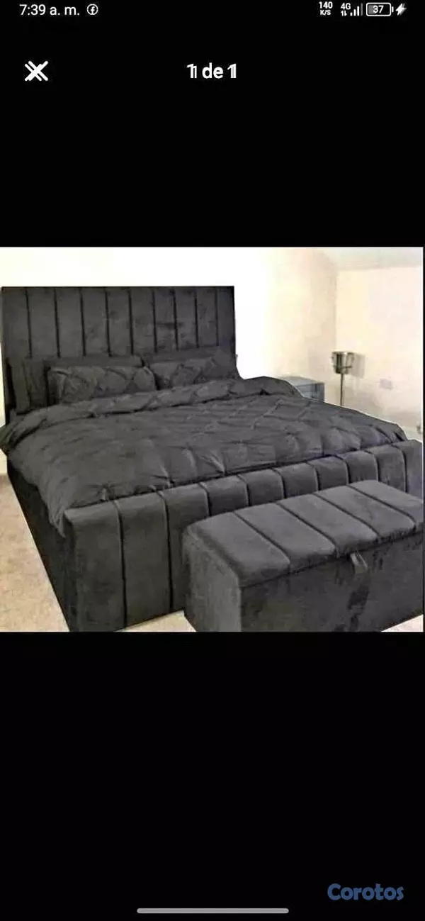 muebles y colchones - un especial de cama tapizada en un súper precio 🧸😍⏰ 6