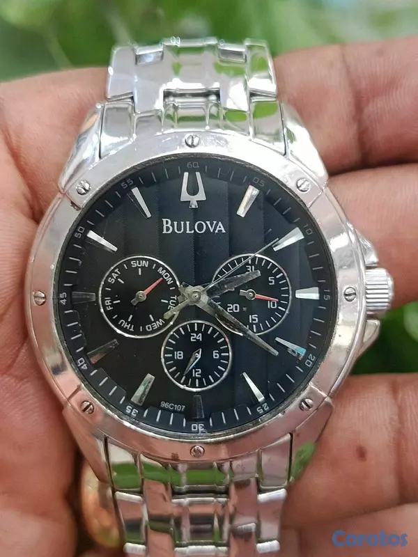 joyas, relojes y accesorios - Bulova clásico Cronografo acero ( para caballeros )  2