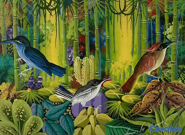 arte y antigüedades - Pintura del artista Lily Honson 16” x 12“ 2