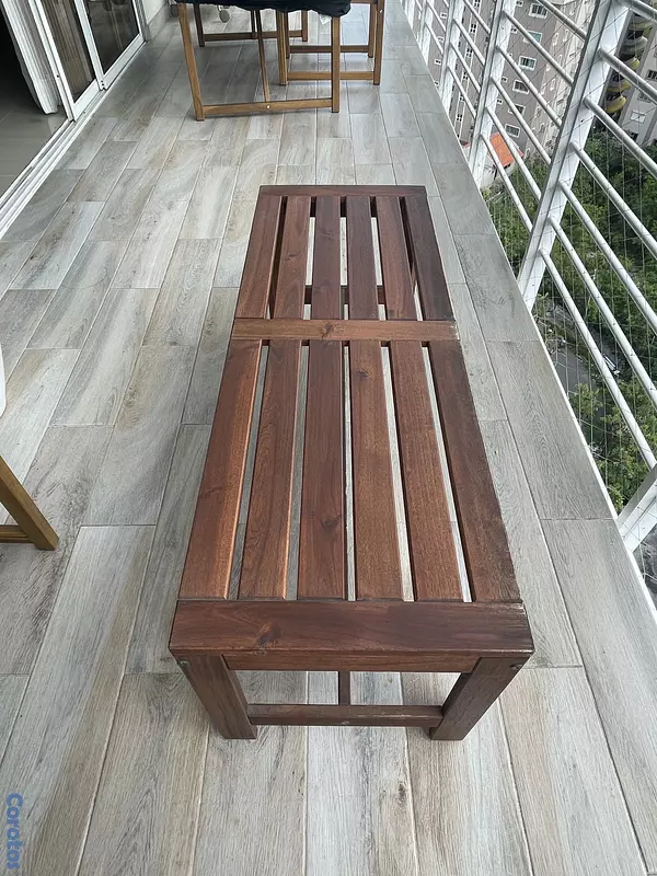 muebles y colchones - Banco para terraza y/o balcón con su cojín a juego 4