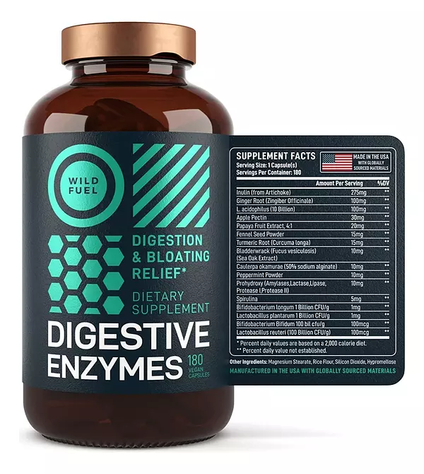 Salud y Equipamiento Médico - Enzimas Digestivas Wild Fuel 2