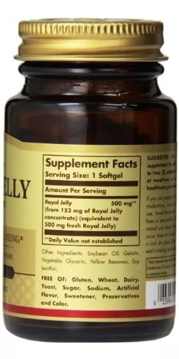 Salud y Equipamiento Médico - SolgarvJalea Real 500 - Suplemento 60 Softgels 2