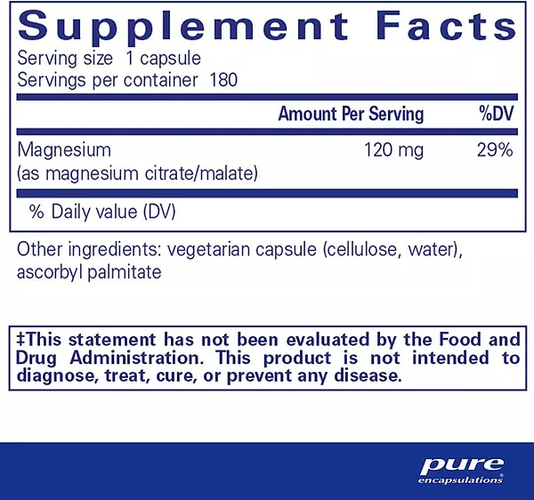 Salud y Equipamiento Médico - Citrato De Magnesio 120mg Pure - U - Unidad A $1761 2