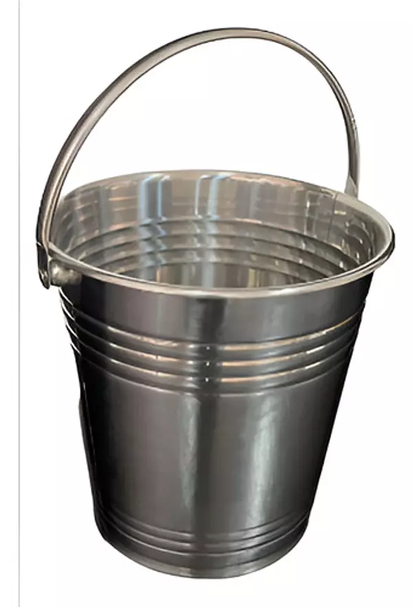 herramientas, jardines y exterior - cubeta acero inoxidable 