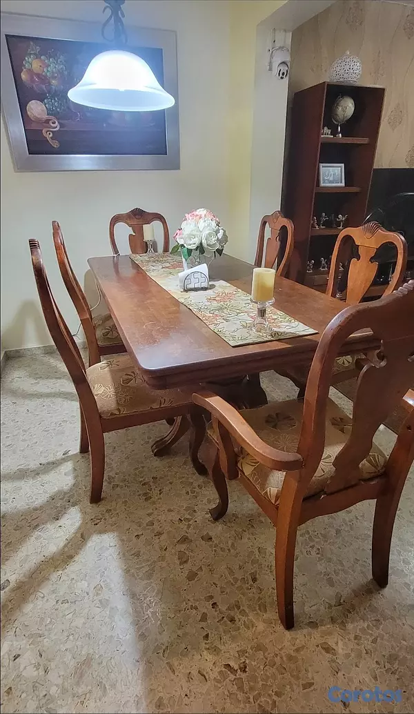 muebles y colchones - Comedor familiar de 6 sillas 3