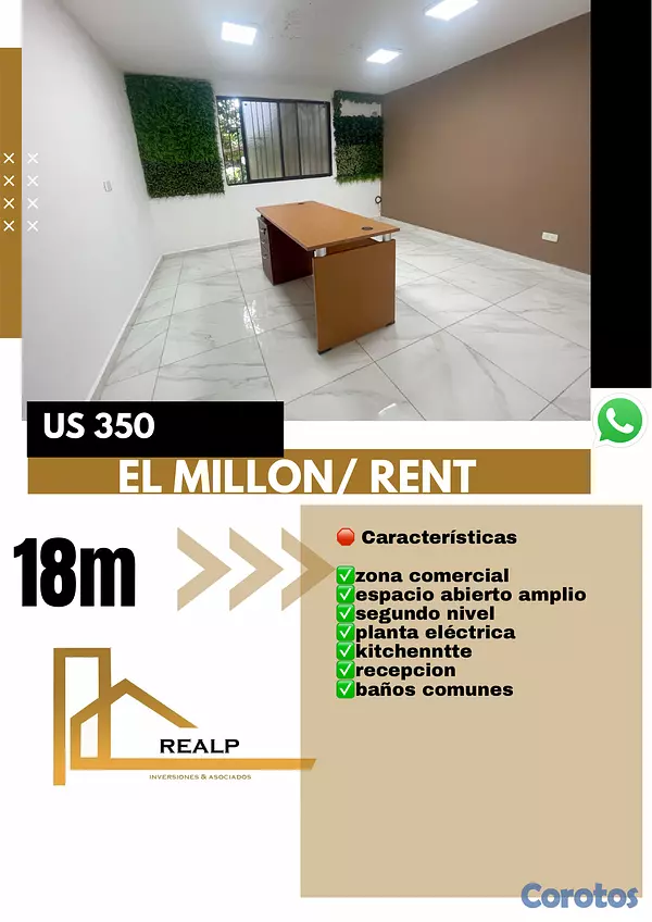 oficinas y locales comerciales - Alquiler local en el millon  1