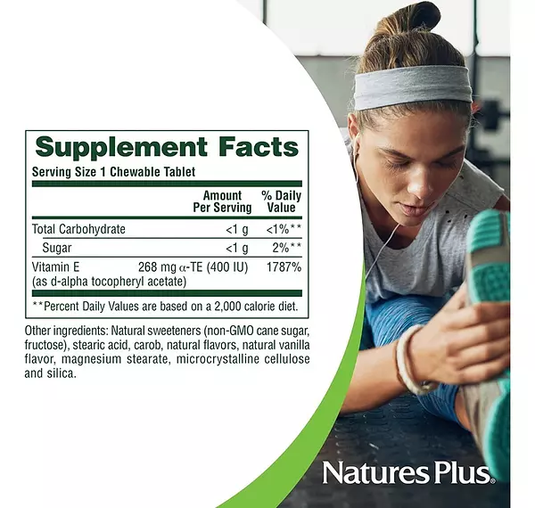 Salud y Equipamiento Médico - Vitamina E 90 Tab Nature S Plus 2