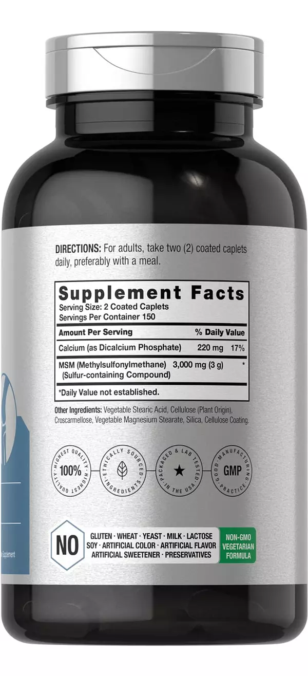 Salud y Equipamiento Médico - Suplemento Msm 3000mg 300cap Horbaach 2