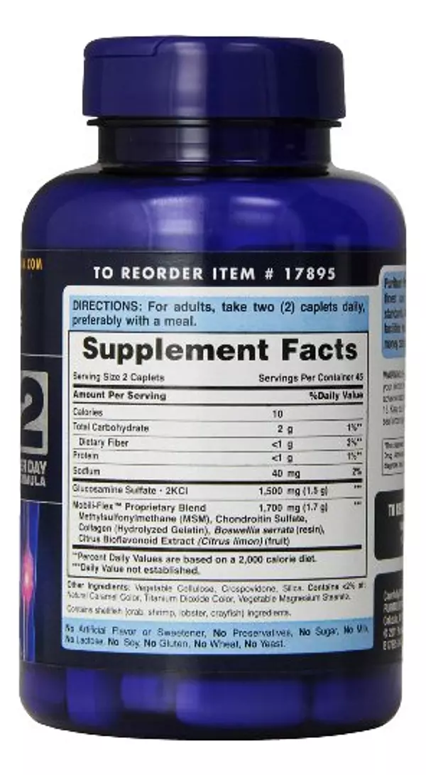 Salud y Equipamiento Médico - Puritan's Pride Glucosamina De Triple Fuerza 90 Capsulas 2