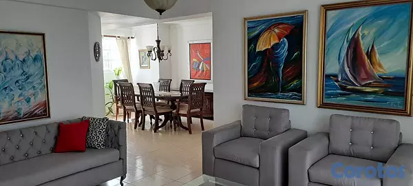 apartamentos - Alquilo apartamento amueblado en Evaristo Morales. 6