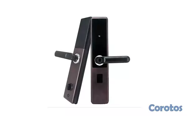 otros electronicos - Cerradura smart para puerta con huella digital inteligente y llaves de acceso 6