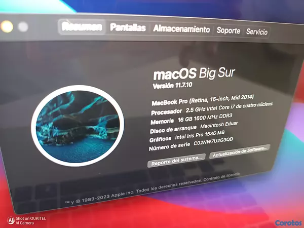 computadoras y laptops - MacBook Pro 3