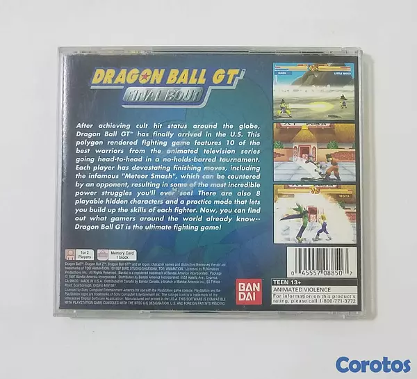 consolas y videojuegos - Dragon Ball GT: Final Bout de PlayStation 1 (PS1)  2