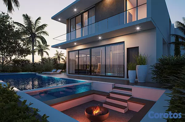 casas vacacionales y villas - Villa en plano en Cap Cana de 4 habitaciones  3