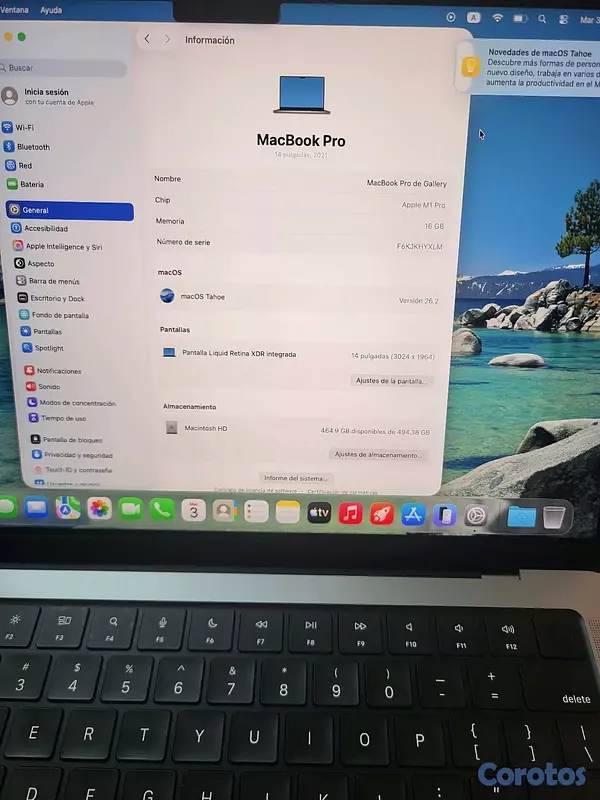 computadoras y laptops - Macbook Pro 2021 (M1pro) 14" 512GB SSD  3