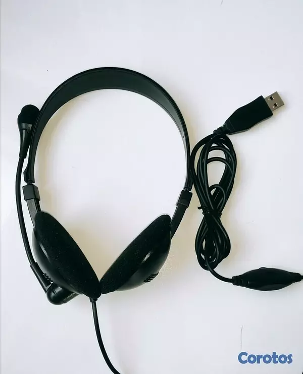 camaras y audio - Audifonos usb JAMA  Alámbricos USB Con Micrófono Y Control De Volumen  2