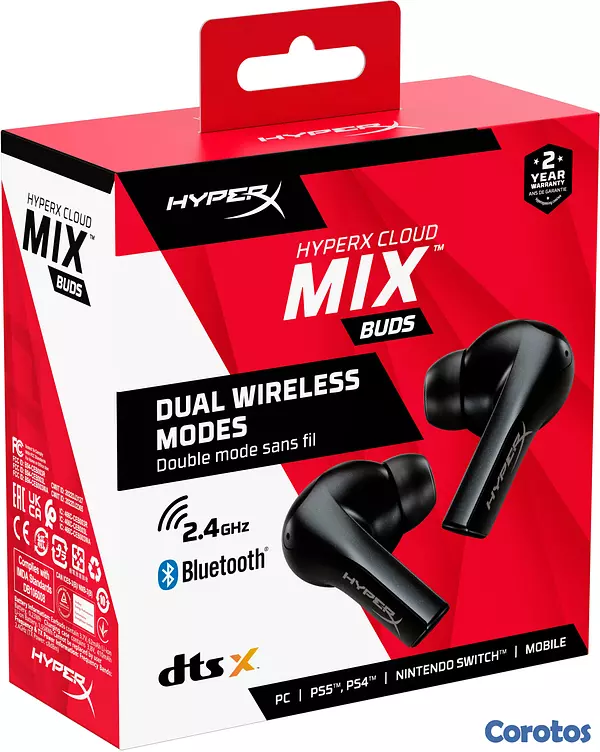 consolas y videojuegos - HyperX Cloud Mix Buds - True Wireless Earbuds 3