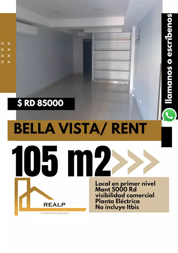 oficinas y locales comerciales - Local en Bella vista 105 mts 1