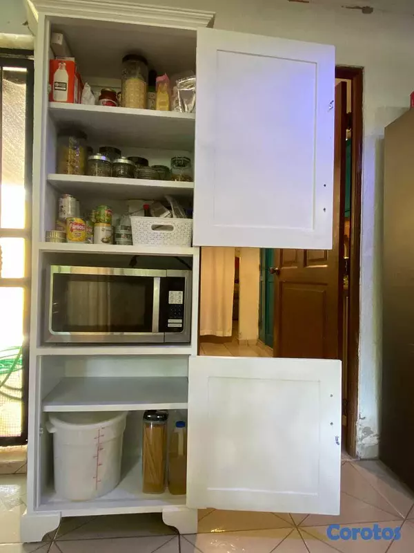 cocina - Organizador de cocina con hueco para microonda  1